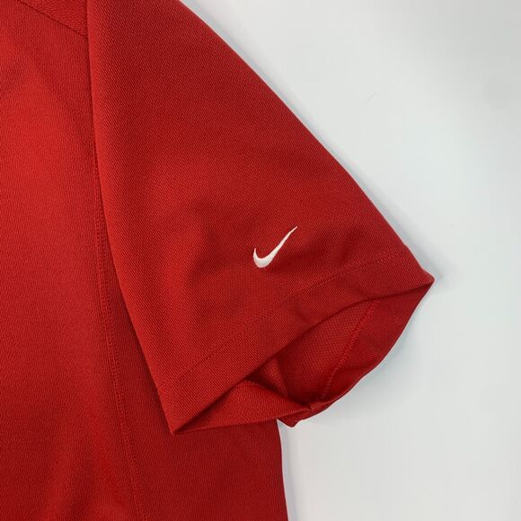 Nike Classic Polo Shirt Mens XXL 2XL Red Sweat Wicking Dri Fit Performance Golf - Picture 8 of 13